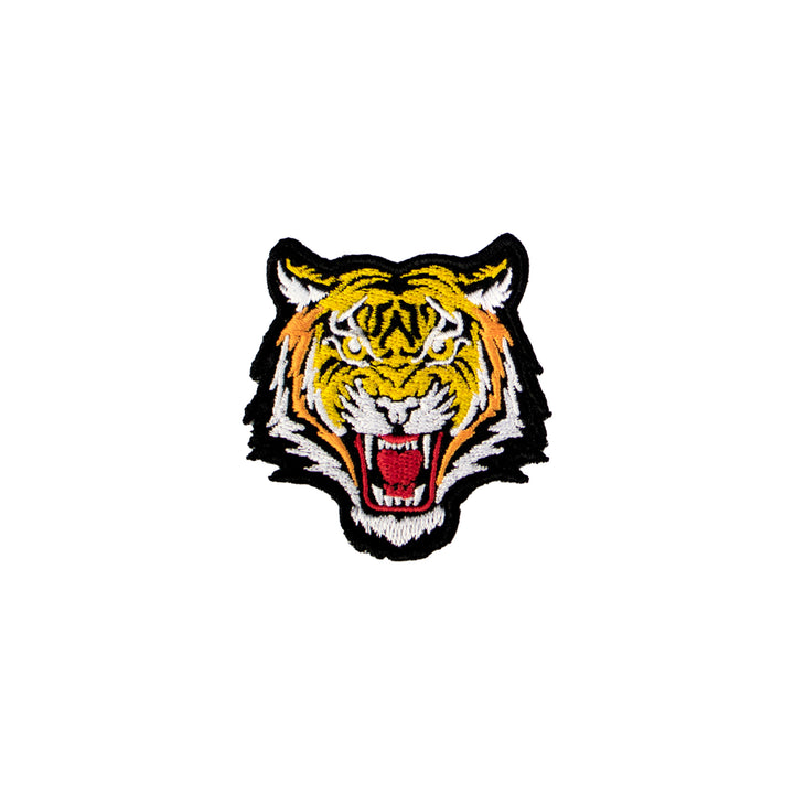 Tiger iron on embroidery patch for kids - Just Adore