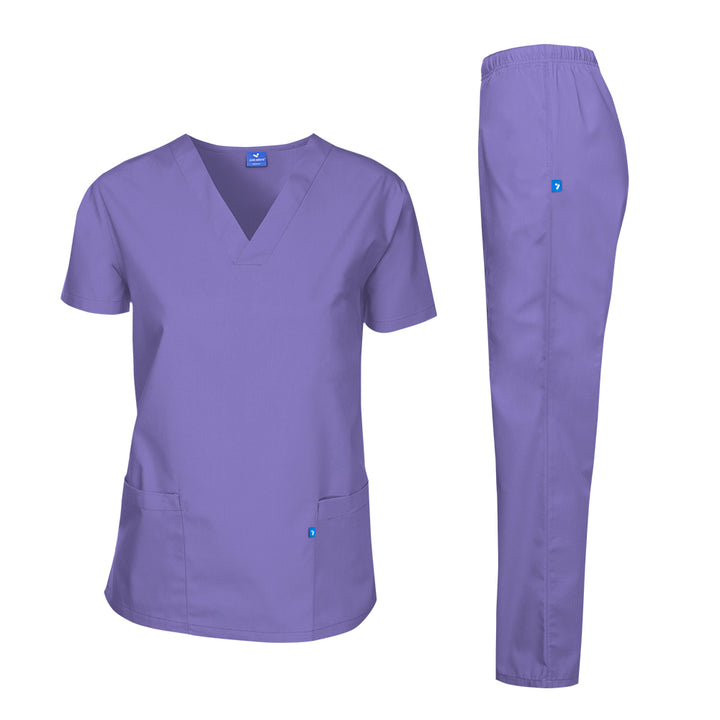 Antimicrobial Tunic Scrub Suit Set, Unisex - Just Adore