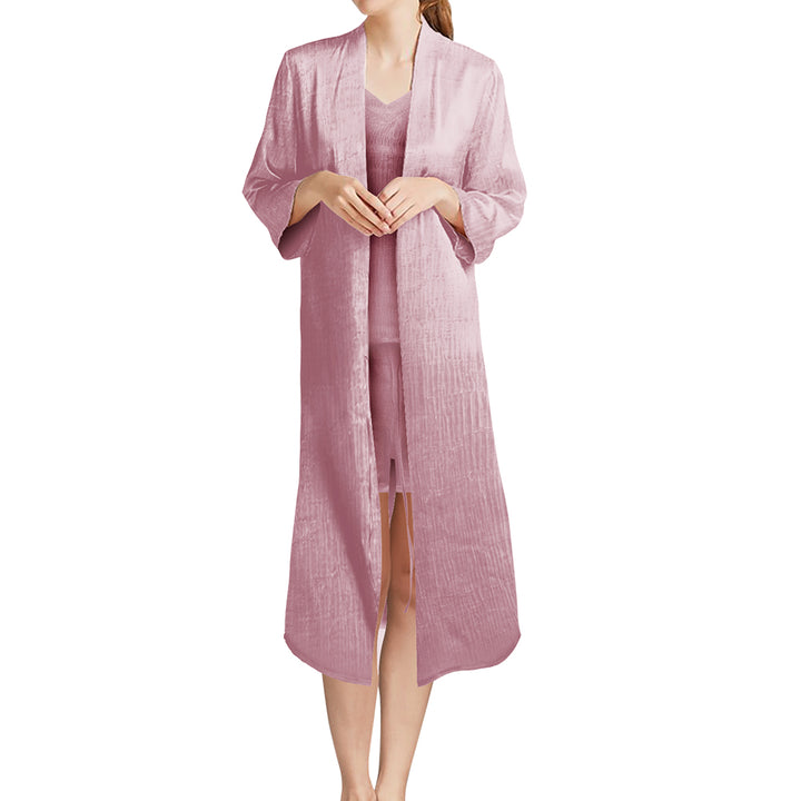 Long Robe, Crepe Satin - Just Adore