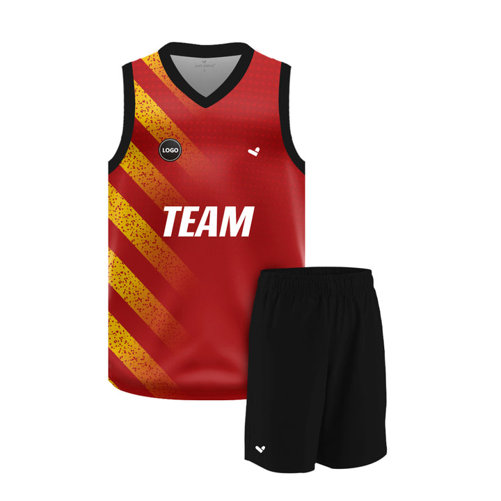 Navy color Full sublimation Basketball Jersey and Plain shorts, MOQ 6 Pcs - Just Adore