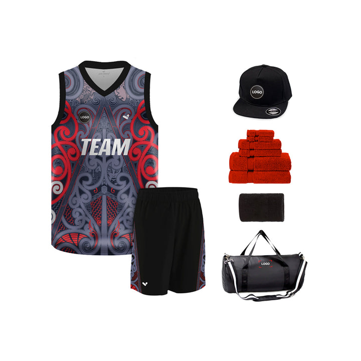 Multicolor sublimation Basketball Team Jersey and shorts, MOQ 6 Pcs - Just Adore