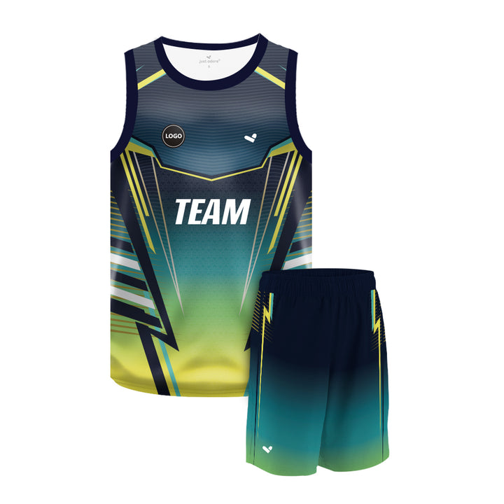 Full Sublimation Basketball Team Uniform Jersey and Shorts - MOQ 6 Pcs - Just Adore