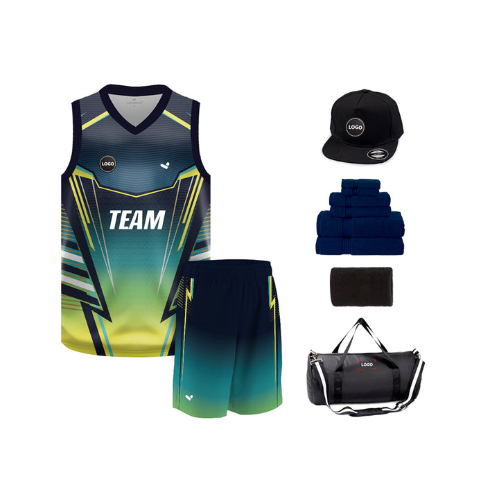 Full Sublimation Basketball Team Uniform Jersey and Shorts - MOQ 6 Pcs - Just Adore