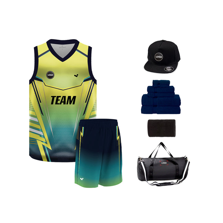 Full Sublimation Basketball Team Uniform Jersey and Shorts - MOQ 6 Pcs - Just Adore