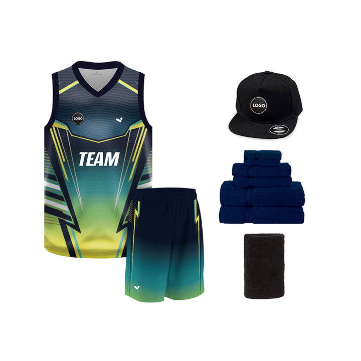 Full Sublimation Basketball Team Uniform Jersey and Shorts - MOQ 6 Pcs - Just Adore