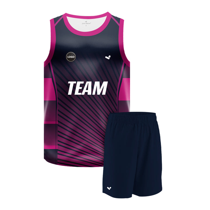 Basketball team jerseys with number customized and Plain Shorts MOQ 6 Pcs - Just Adore