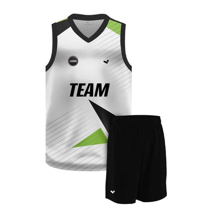 Multicolor Sublimation printed basketball uniform jersey and Plain Shorts, MOQ 6 Pcs - Just Adore