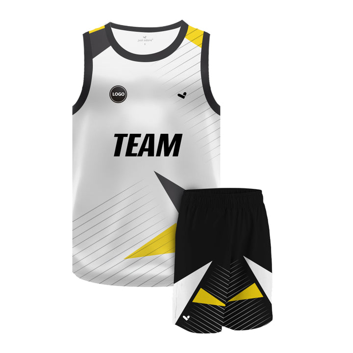 Multicolor Digital printed basketball Team jersey and Shorts, MOQ 6 Pcs - Just Adore