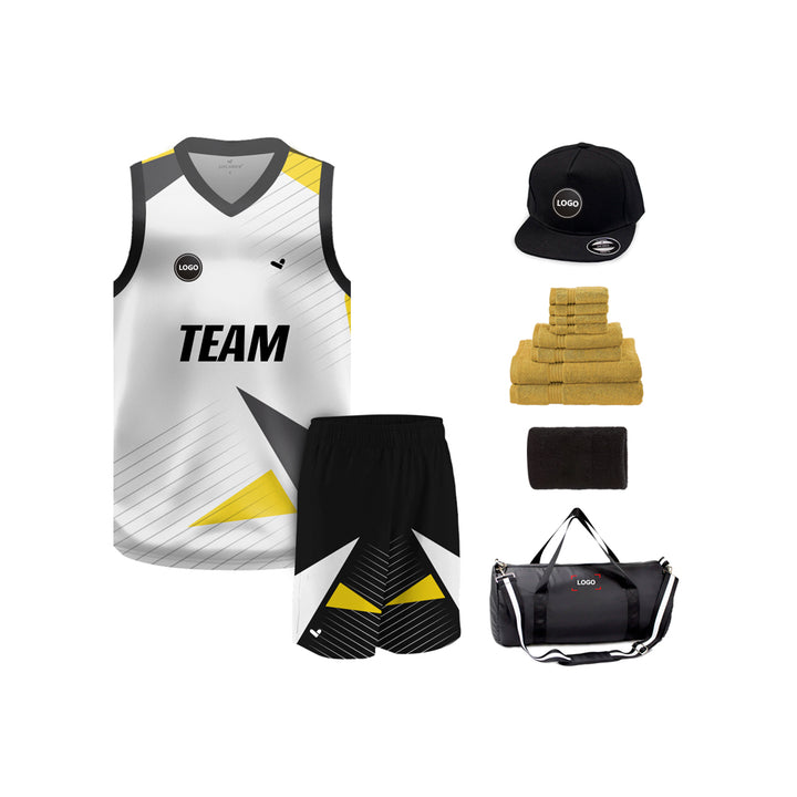 Multicolor Digital printed basketball Team jersey and Shorts, MOQ 6 Pcs - Just Adore