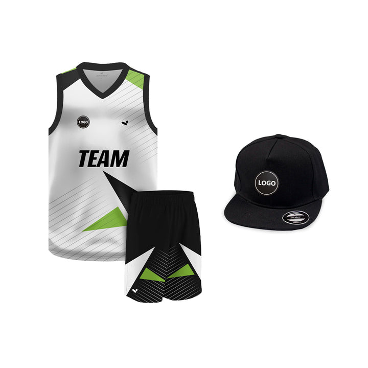 Multicolor Digital printed basketball Team jersey and Shorts, MOQ 6 Pcs - Just Adore