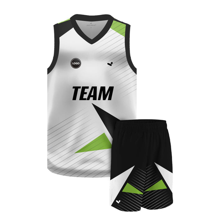 Multicolor Digital printed basketball Team jersey and Shorts, MOQ 6 Pcs - Just Adore