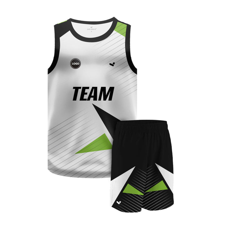 Multicolor Digital printed basketball Team jersey and Shorts, MOQ 6 Pcs - Just Adore