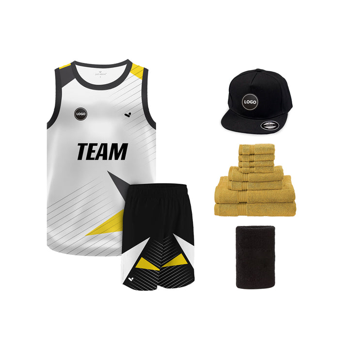 Multicolor Digital printed basketball Team jersey and Shorts, MOQ 6 Pcs - Just Adore