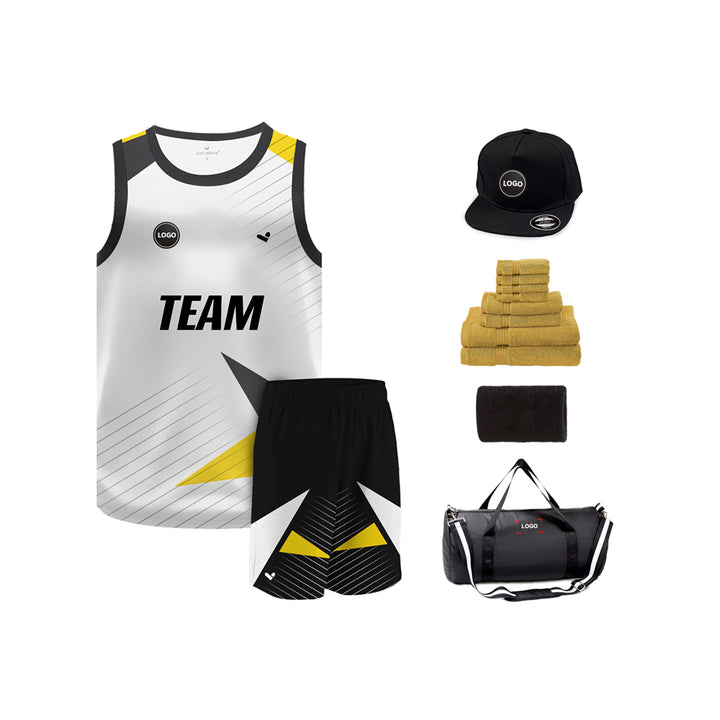 Multicolor Digital printed basketball Team jersey and Shorts, MOQ 6 Pcs - Just Adore