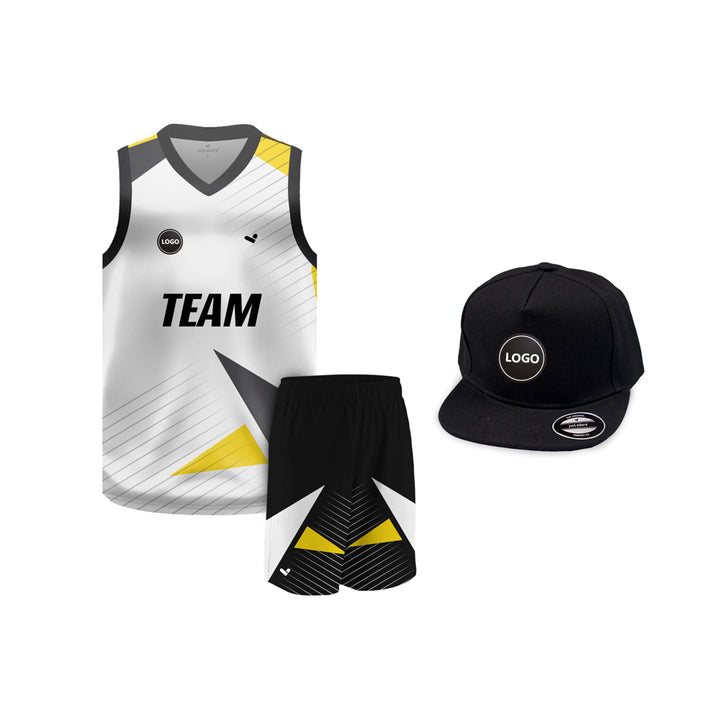 Multicolor Digital printed basketball Team jersey and Shorts, MOQ 6 Pcs - Just Adore