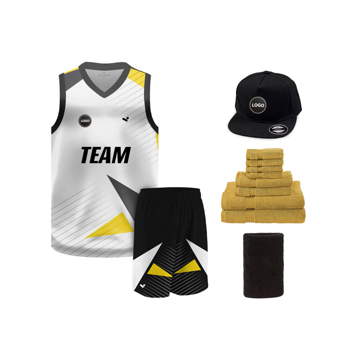 Multicolor Digital printed basketball Team jersey and Shorts, MOQ 6 Pcs - Just Adore