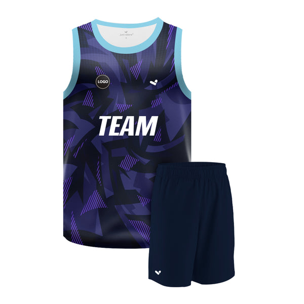 Wholesale Digital printed basketball uniform jersey and Plain Shorts, MOQ 6 Pcs - Just Adore