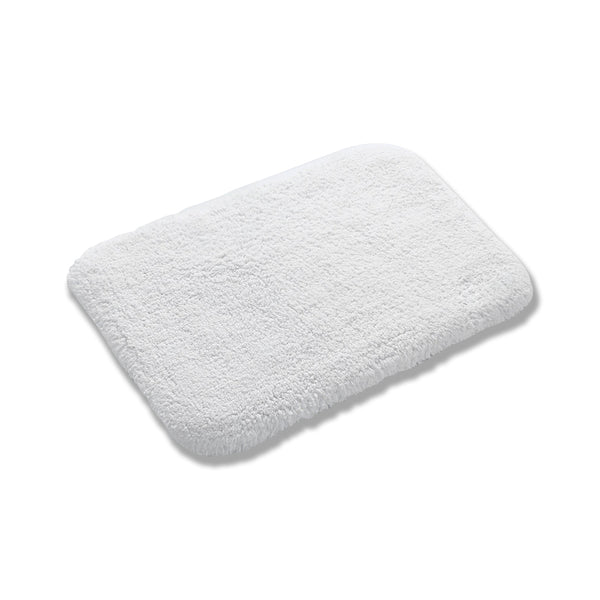 Durable Thick Bath Rugs for Bathroom, 60 cm x 90 cm, White