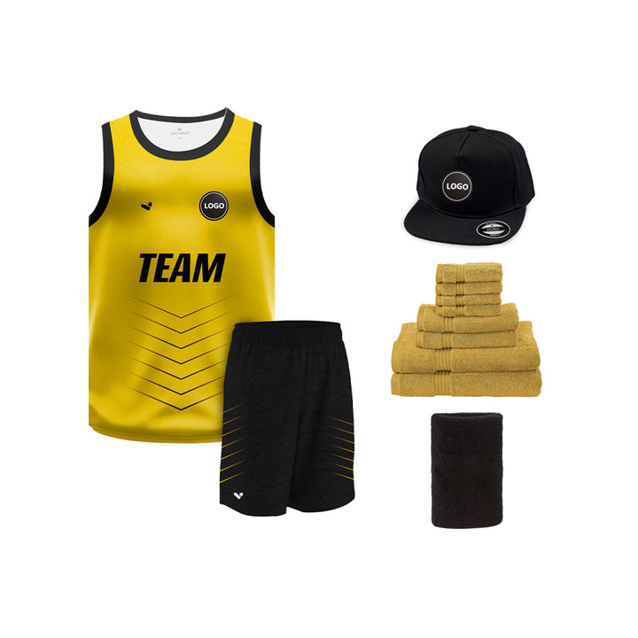 Full Black sublimation Basketball Jersey and shorts, MOQ 6 Pcs - Just Adore