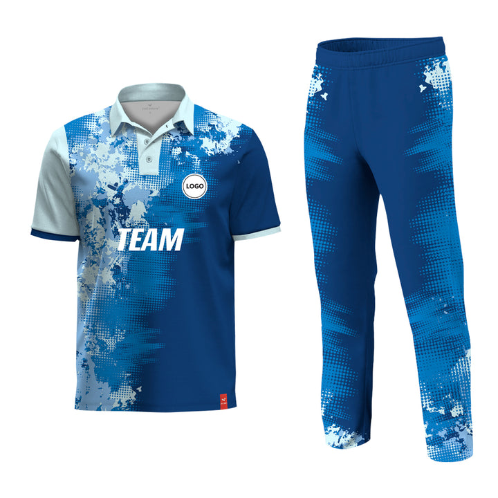 Pink and Blue Cricket team Uniform - Full Sublimation Printed, MOQ - 11 Sets - Just Adore