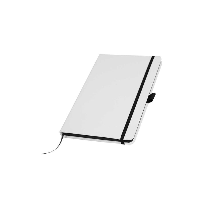 White PU Leather Cover Notebooks, Blank - Just Adore