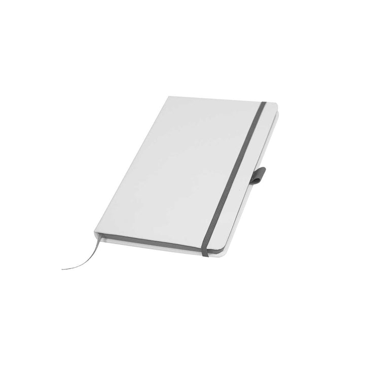 White PU Leather Cover Notebooks, Blank - Just Adore