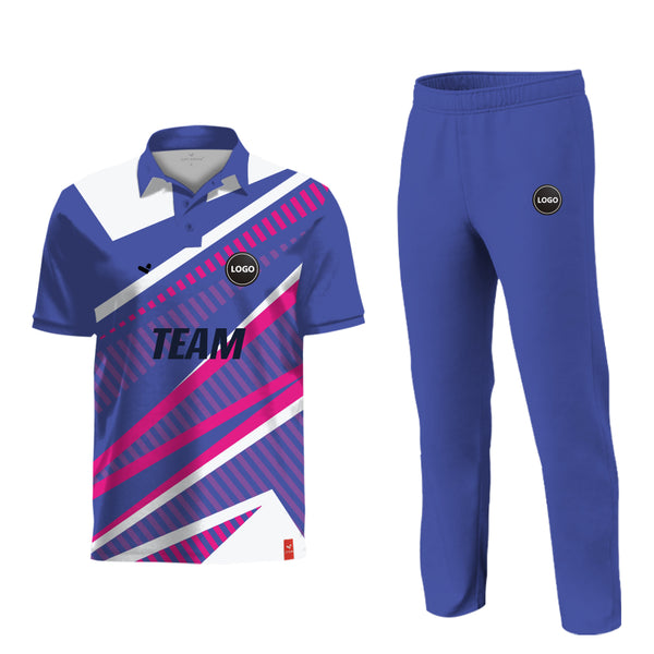 Cricket-Team-Uniform-Set – Sublimationstrikot mit schlichter Hose – Mindestbestellmenge 11 Sets