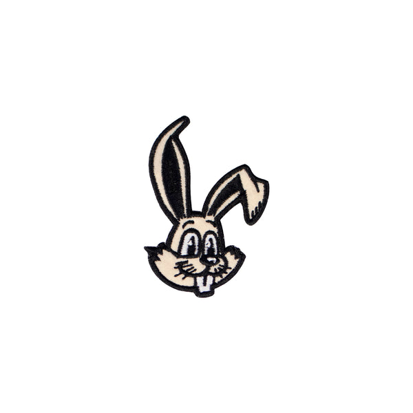 Cartoon bunny rabbit, iron on embroidery patch - Just Adore