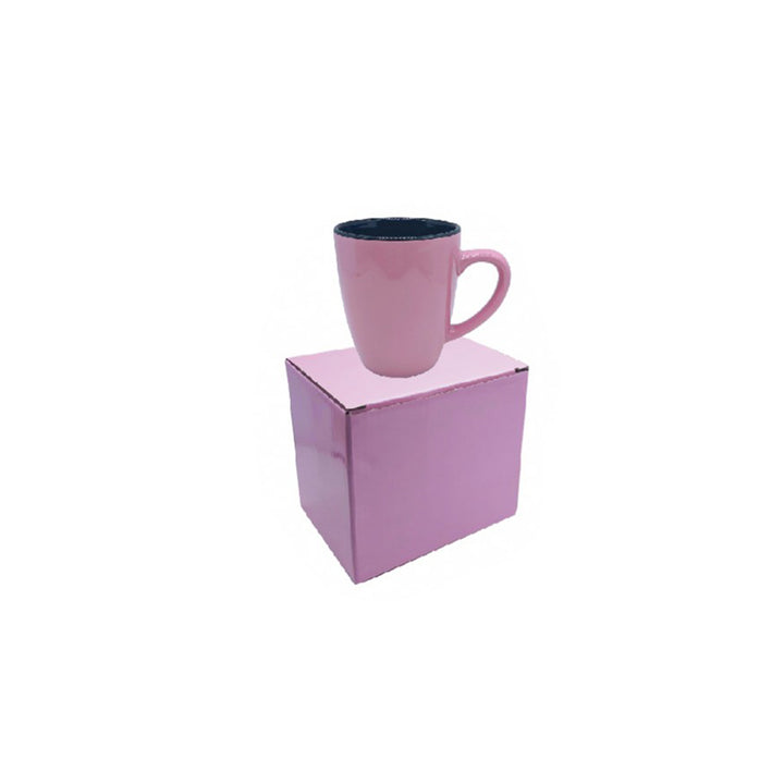 U Shaped Ceramic Mug, 12 oz, Blank - Just Adore