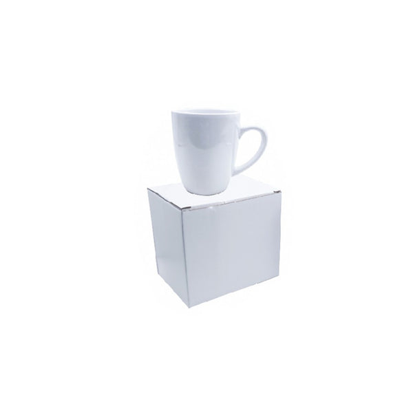 U Shaped Ceramic Mug, 12 oz, Blank - Just Adore