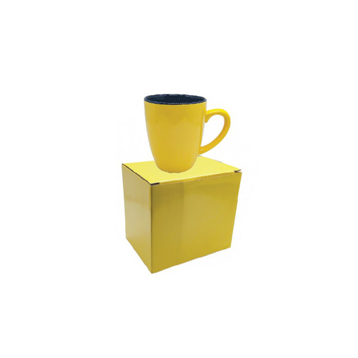 U Shaped Ceramic Mug, 12 oz, Blank - Just Adore