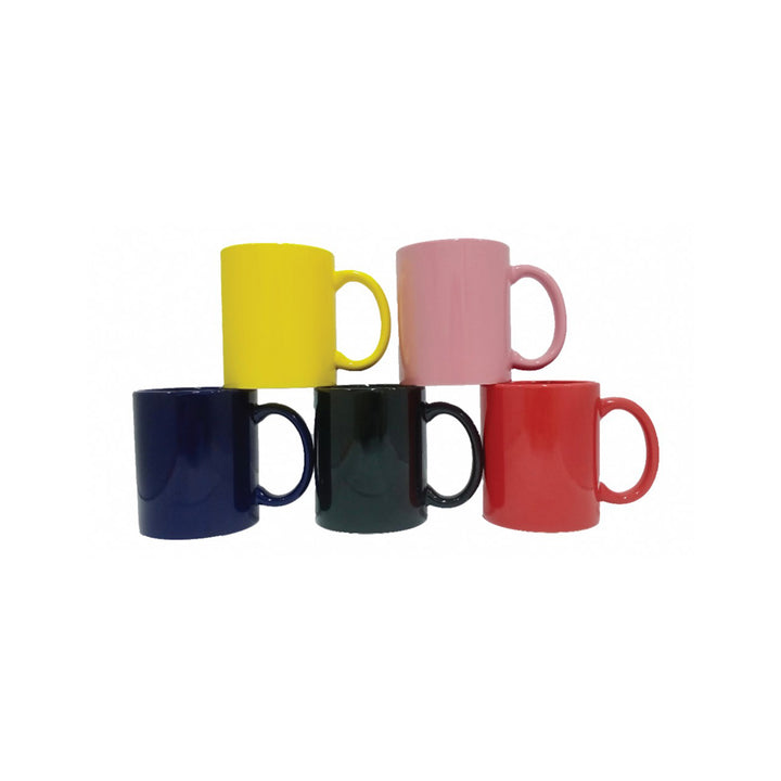 Colorful Ceramic Mug, 11 oz, Blank - Just Adore