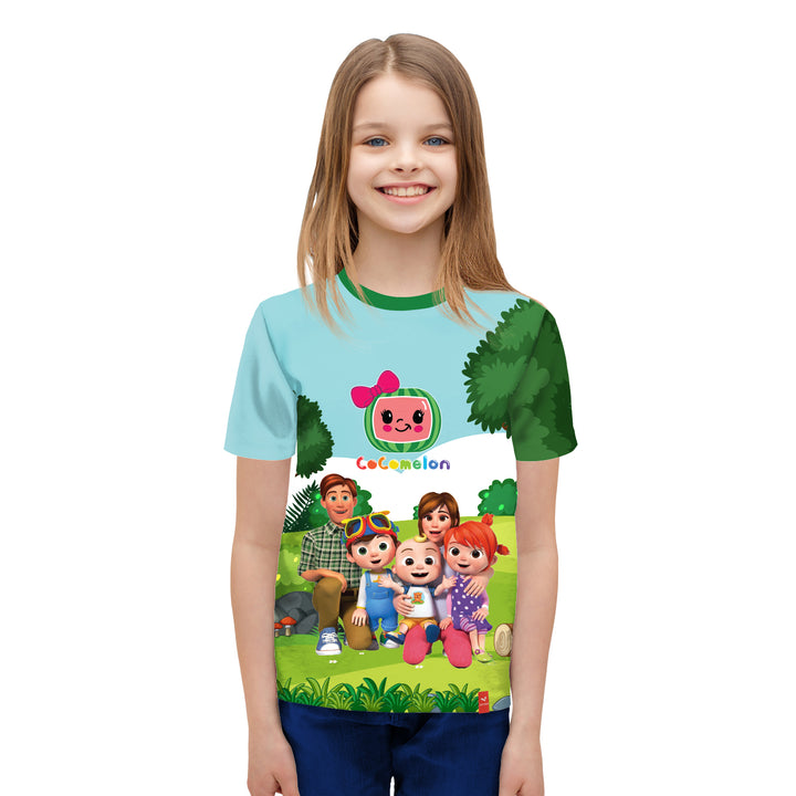 Cocomelon Multicolor Printed Kids Tshirt - Just Adore