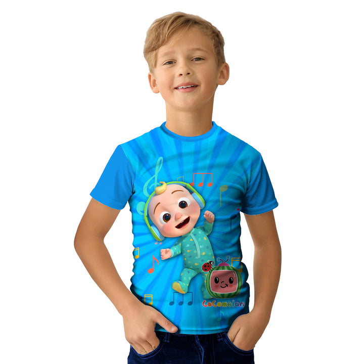 Cocomelon Sublimation Printed Kids Tshirt - Just Adore