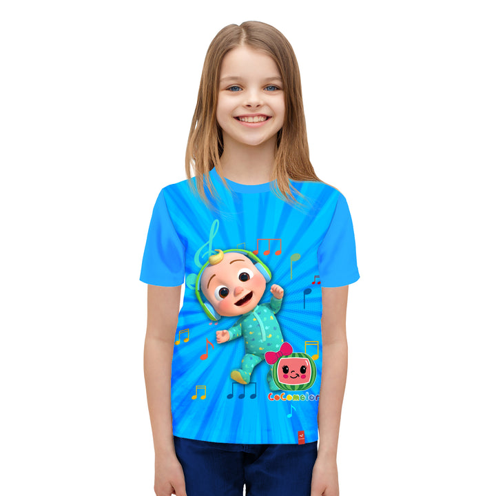 Cocomelon Sublimation Printed Kids Tshirt - Just Adore