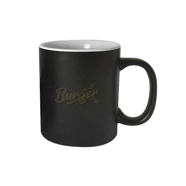 Magic Color Changing Mugs 11 Oz - Matt Black - Just Adore