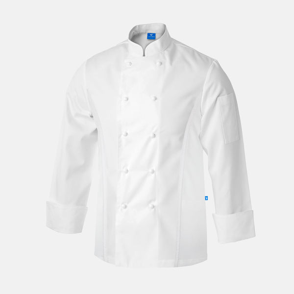 Chef Coat - JA AirCoolPro Vent, White, Unisex - Just Adore