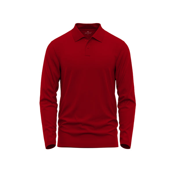 Cotton Polo Tshirts, Long Sleeve - Unisex, Blank