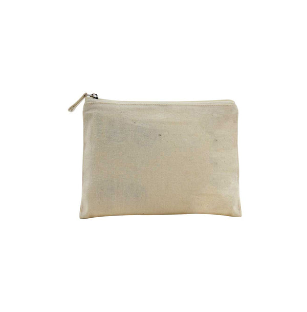 Multi-purpose Cotton Zipper Pouches 6 oz, Blank - Just Adore