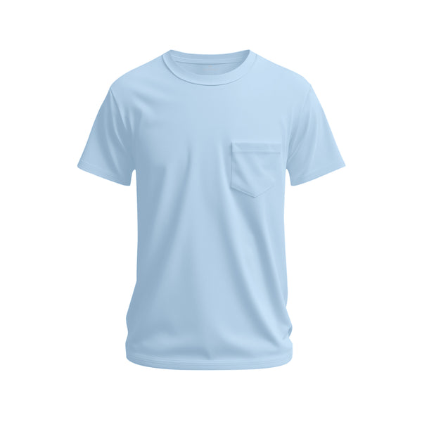Cotton Round Neck Tshirts with pocket - Unisex, Blank