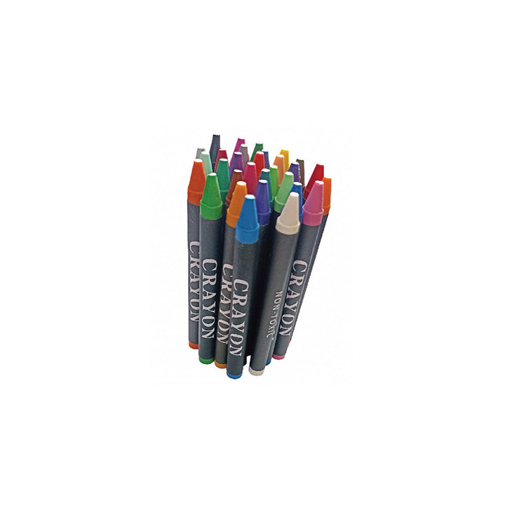 Crayon Set in Round Kraft Paper Tube, Blank - Just Adore