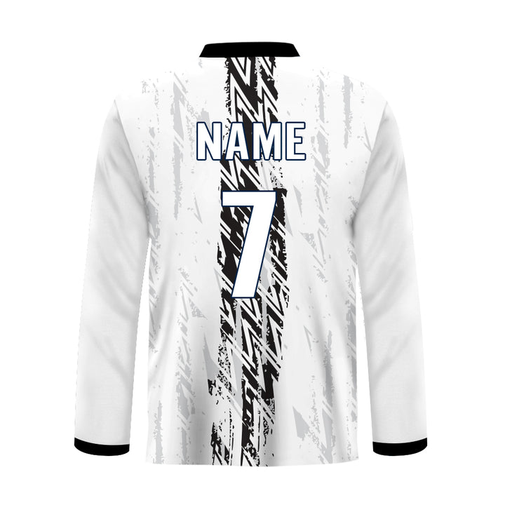 Black and white cricket team jersey, MOQ 11 Pcs - Just Adore