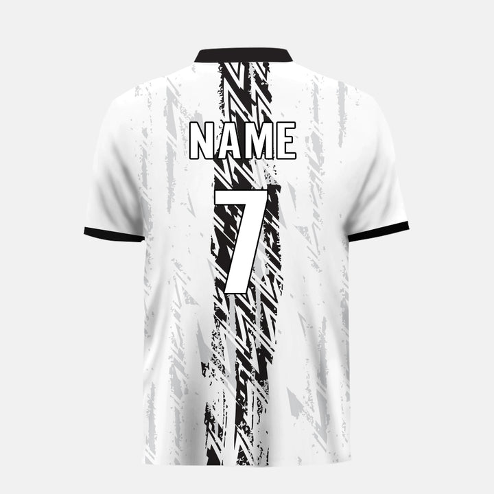 Black and white cricket team jersey, MOQ 11 Pcs - Just Adore