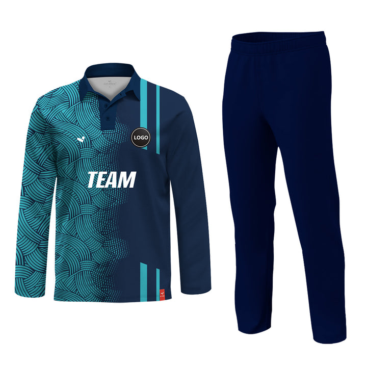 Sublimation Printed Cricket jersey kit and Plain Pant - MOQ 11 Sets - Just Adore