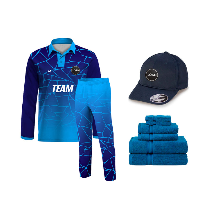 Full Digital Printed Cricket Team Uniform kits Wholesale, MOQ - 11 Sets - Just Adore