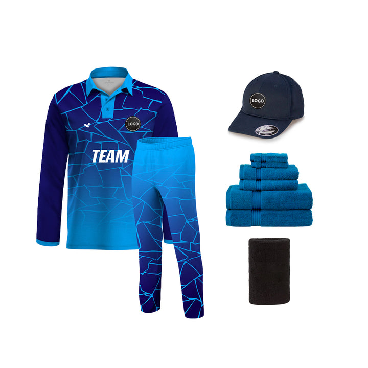 Full Digital Printed Cricket Team Uniform kits Wholesale, MOQ - 11 Sets - Just Adore