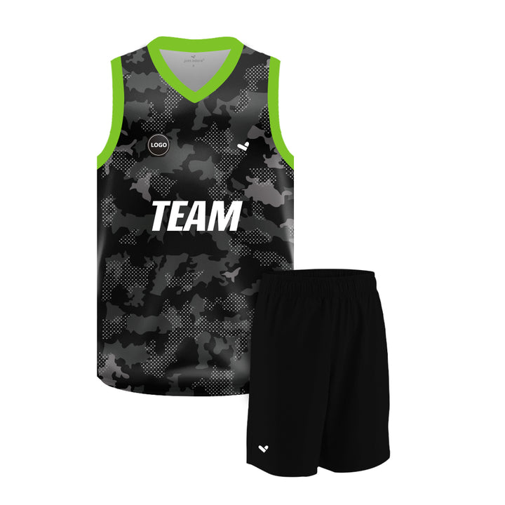 Youth Basketball Uniform set, Jersey and Plain Shorts MOQ 6 Pcs - Just Adore