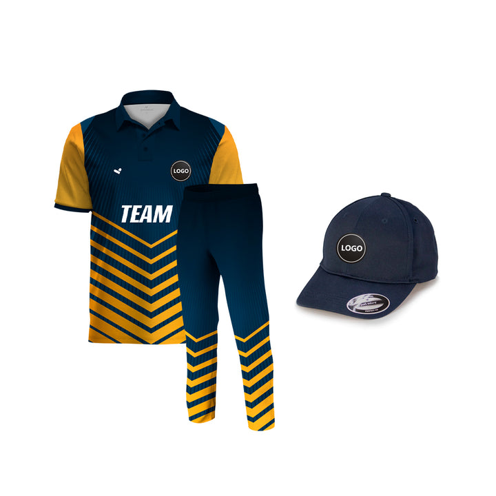 Custom Cricket team Uniform - Full Sublimation Printed, MOQ - 11 Sets - Just Adore