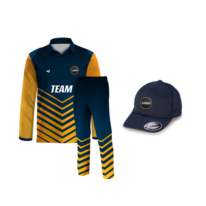 Custom Cricket team Uniform - Full Sublimation Printed, MOQ - 11 Sets - Just Adore