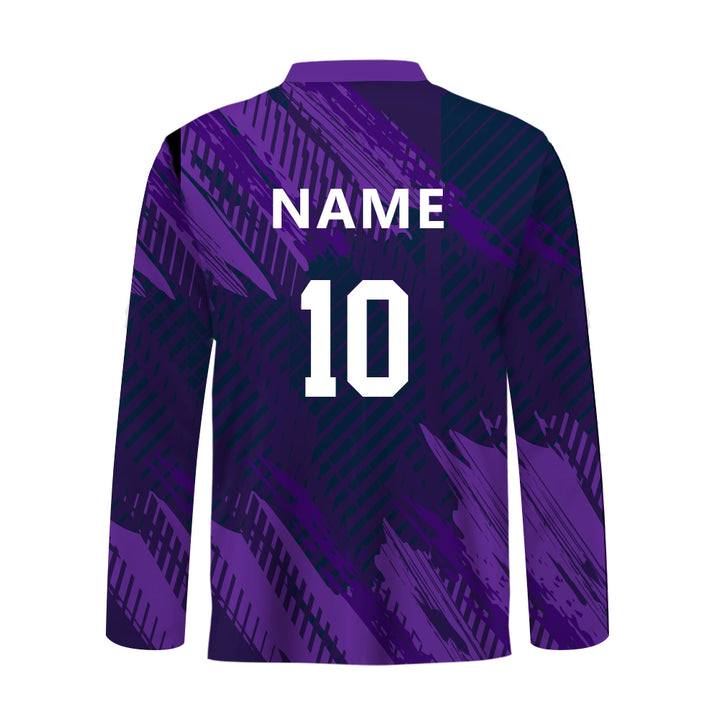 Custom Cricket jersey purple color, MOQ 11 Pcs - Just Adore